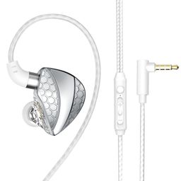 thumbnail for Qkz Hi6T In-Ear Headphones Monitoring Headphones Wire-Controlled Bass Headphones Mobile Phone Running Game Broadcast Earphones