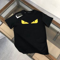 thumbnail for Cross Border FEN Correct Version F Family Little Monster Finjia Eye Letter Print Classic Crew Neck Men's and Women's Short Sleeve T-Shirts