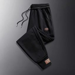 thumbnail for Versatile warm casual pants, 2026 winter sweatpants, outerwear, trendy sporty warm straight-leg fleece-lined pants, loose fit