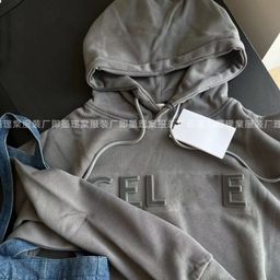 thumbnail for 24 autumn and winter CEL steel print hooded sweatshirt high Kezhong foreign trade factory direct spot goods versatile Japanese and Korean casual style