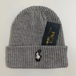 thumbnail for Winter pony embroidery woolen hat unisex trendy European and American simple knitted hat outdoor warm and cold-proof pullover hat