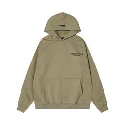 thumbnail for FEAR OF GOD Multi-line Essentials Trendy Chest LOGO Rubber Hooded Sweatshirt FOG Pants Set