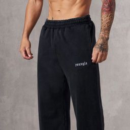 thumbnail for YOUNGLA American New Men's Sweatpants Jogging Sports Muscle Fitness Embroidered Straight Leg Casual Pants