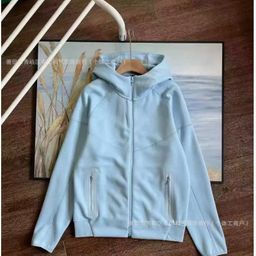 thumbnail for 26 Spring and Autumn New Casual Sports Air Layer Hooded Jacket and Sweatpants Set 454 and 461
