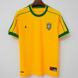 thumbnail for Five-star Brazil home and away 980204 retro jerseys, national team fan edition, special edition Thai jerseys