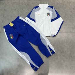 thumbnail for New Embroidered Logo Woven Casual Sports Suit Spring Thin Pants with Zipper Outerwear