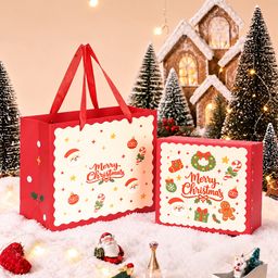 thumbnail for Christmas gift box, new cartoon world lid gift box, scarf insulated cup packaging box, Christmas souvenir gift box