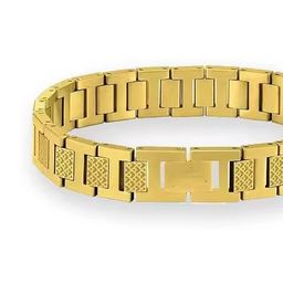 thumbnail for Titanium Steel Bracelet Big Crocodile Men&#039;s and Women&#039;s Adjustable Strap French Accessible Luxury 18K Gold Hot-Selling Bracelet with Packaging Box