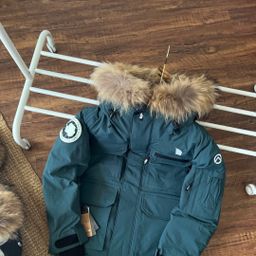 thumbnail for Beijia 25 New Polar down Jackets for Winter, Embroidered Workwear Hooded Fur Collar Thickeneded Jackets for Men and Women, Trendy