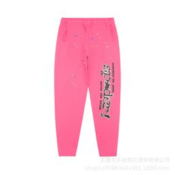 thumbnail for 26SS Cross-border Trendy SP5 Letter Print American High Street Large Panel Hoodie Sweatshirt Sweatpants Unisex Style