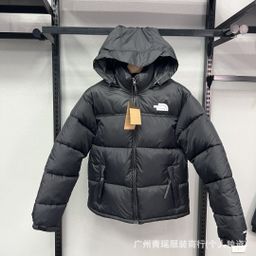 thumbnail for Foreign trade cross-border North TN winter 1996 cotton clothes with hats plaid European and American trendy brand warm coats for men