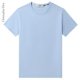 thumbnail for Discount Upgrade Summer Men's Short Sleeve T-Shirt Cotton Stretch Slim Crew Neck Business Thin Casual Versatile Clothes