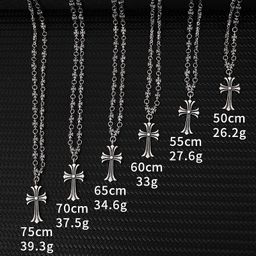 thumbnail for Cross-Border Hot-Selling High Version Crowe Hip-Hop Nightclub Trendy Brand Cross Necklace Handmade Chain Retro Necklace Wholesale