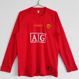 thumbnail for 爆款复古 曼联 短袖t恤 刺绣球衣 跨境球服运动服football jersey
