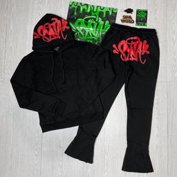 thumbnail for Cross-border high-quality syna world trendy brand hip hop street loose hooded sweatshirt with fleece pants syna word