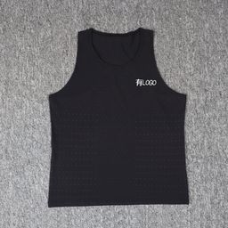thumbnail for Brand in stock Summer American Sports Short-sleeved Sleeveless T-shirt Universal Solid Color Sports Fitness Breathable Sweat Vest