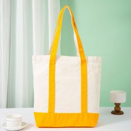 thumbnail for One shoulder canvas bag custom logo one shoulder handheld large capacity advertising packaging cloth bag canvas bag spot wholesale