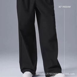 thumbnail for alo yo straight trousers, women's high-waisted reflective logo, slimming god pants, casual trousers, spring and autumn light and thin