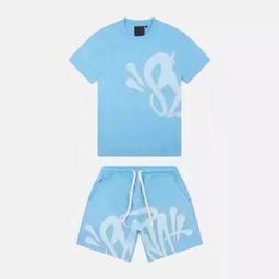 thumbnail for SynaWord American Loose Sweatshirt Hoodie Sweatshirt Sweatpants Y2K Men's and Women's Trendy Brand Hip Hop Street Couple Casual Set