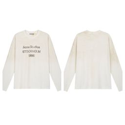 thumbnail for Cross-border trendy brand 1996 letter printed washed, worn, loose pure cotton unisex T-shirt collection with one drop shipping