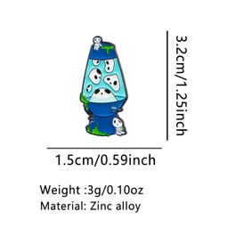 thumbnail for Miyazaki Hayao Anime, Japanese Totoro, Hal, Faceless Man, Cartoon Creative Metal Badge Clothing, Backpack, Brooch, Accessories