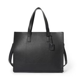 thumbnail for Korean Style Horizontal Fashionable All-match PU Leather Tote Bag Fashionable Crossbody Handbag Men's Shoulder Bag Men's Bag