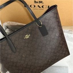 thumbnail for High-end Kojia new city33 tote bag classic old flower magnetic buckle shopping bag large capacity shoulder bag handbag