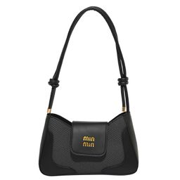 thumbnail for Bolsa crescente retrô francesa para mulheres 2025 nova moda elegante simples elegante bolsa quadrada pequena de ombro único transversal.
