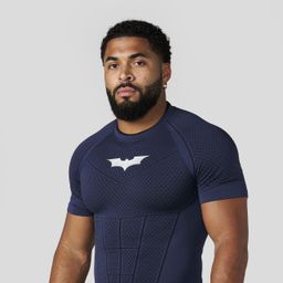 thumbnail for YOUNGLA co-branded Batman New Men's Tight T-Shirt Jogger Sports Fitness, Running Training, Quick Drying Short Sleeves