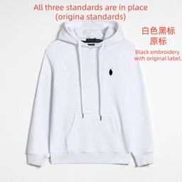 thumbnail for Spring and Autumn Thin Pony Hooded RL Cardigan Solid Color Sweater Embroidered Loose plus size Paul Men&#039;s Polo Jacket