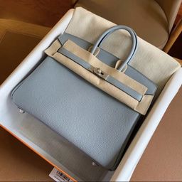 thumbnail for H family platinum cowhide large capacity Kelly bag women's 2025 new trendy leather one-shoulder crossbody bag handbag