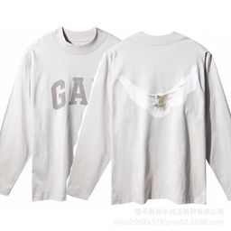 thumbnail for KANYE Kanye Co-Oversized American-style High Street Peace Dove Loose Men&#039s and Women&#039s Couple&#039s Short-sleeved T-tide Hoodie