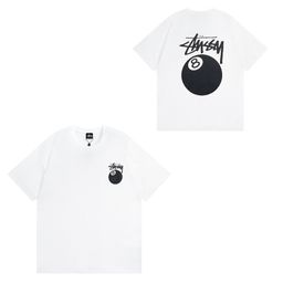 thumbnail for Summer running volume: a daifa tide brand short-sleeved t-shirt, dice, black eight ice cream, basic American couple outfit, summer P