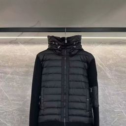 thumbnail for Cross-border Mengjia knitted patchwork down vest 163 model lightweight cardigan Padded Corduroy down vest