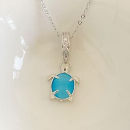 thumbnail for European and American cross-border turtle lucky turtle best-selling zircon collarbone chain necklace for women, fashionable light luxury temperament, high-end collarbone