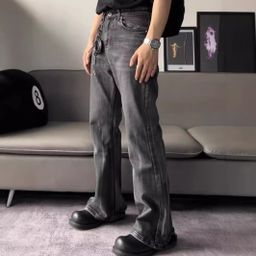 thumbnail for [Ping for Shen Niu] Demna Flared Destruction Micro-La Joker Short cleanfit Tall Jeans