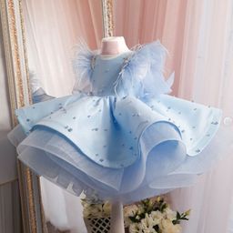 thumbnail for Girls' Cross-border 2026 Summer New Medium and Small Tulle Skirts, Children's Puffy Skirts, Birthday Princess Gowns, Factory Wholesale