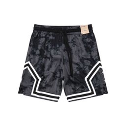thumbnail for New American shorts, contrasting stripes, casual breathable basketball sweatpants, comfortable running training, loose mesh trend