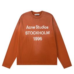 thumbnail for 25Ss 1996 Classic Destroyed Commemorative Lazy Style Relaxed Long-Sleeved Sun Protection Lightweight Bottoming T-Shirt Couple Style