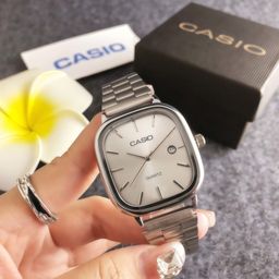 thumbnail for 外贸手表女方形奢华金色手表防水日历运动手表复古时尚男款石英表