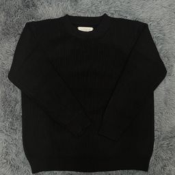 thumbnail for Majia four-corner 21AM knitwear crew neck pullover loose sweater men's and women's four-corner stitching sweater couple style is simple