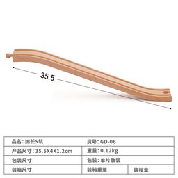 thumbnail for Wooden Thomas Bulk Track Expansion Accessories Curved Rail Straight Rail Split Track System Scene
