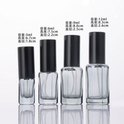 thumbnail for Wholesale Colored Glass Spray Bottle 3ml Square Perfume Bottles 6ml Travel Pack Cosmetic Small Sample Bottle Empty Bottle