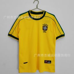 thumbnail for Atacado camisa retrô Brasil Alemanha Holanda Inglaterra futebol uniforme Chelsea Barcelona camisa soccer