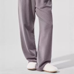 thumbnail for alo class autumn and winter new three-dimensional straight-leg yoga sports leisure sports washed cotton loose pants women