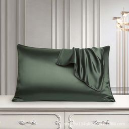 thumbnail for AB version 25 MMI pure silk pillowcase mulberry silk pillowcase beauty Silk solid color piping single pair