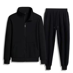 thumbnail for Spring and Autumn Sportswear Set, Men's Stand Collar Jacket, Dirt-Resistant Jacket, Running, Outdoor Sports and Leisure Two-Piece Set, Wholesale