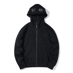 thumbnail for Foreign trade men's CP glasses cotton embroidery casual round neck handsome simple casual outdoor sports hooded sweatshirt