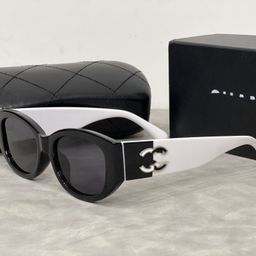 thumbnail for 24 years new Xiaoxiangjia black and white panda ladies fashion versatile personality sunglasses anti-ultraviolet wholesale 5525