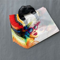 thumbnail for New Thickened Men's and Women's Shoe Store Clothing Store Bag Plastic Bag Gift Packaging Shopping Bag Printable logo